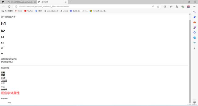 Web安全——HTML基础_第5张图片