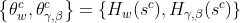 \left \{ \theta ^c _w,\theta ^c _{\gamma,\beta } \right \}=\left \{ H_w(s^c),H_{\gamma,\beta }(s^c) \right \}