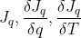 J_q,\frac{\delta J_q}{\delta q},\frac{\delta J_q}{\delta T}