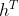 h^{T}