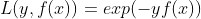 L(y, f(x)) = exp(-yf(x))