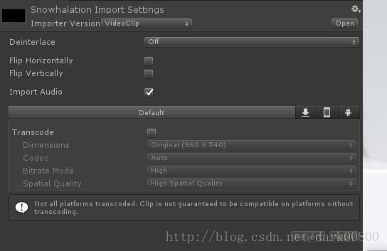 Import Settings