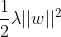 \frac{1}{2}\lambda ||w||^2