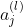 a_{j}^{(l)}