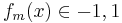 f_m(x) \in {-1,1}