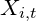 \small X_{i,t}