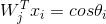 W_{j}^{T}x_{i}=cos\theta _{i}