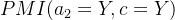 PMI(a_{2}=Y,c=Y)