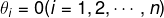 \theta _{i}=0(i=1,2,\cdots ,n)