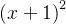 \left ( x+1 \right )^2