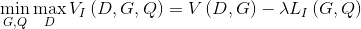 \min_{G,Q}\max_{D}V_{I}\left ( D,G,Q \right )=V\left ( D,G \right )-\lambda L_{I}\left ( G,Q\right )