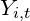 \small Y_{i,t}