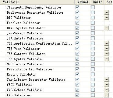 关闭MyEclipse的自动validation