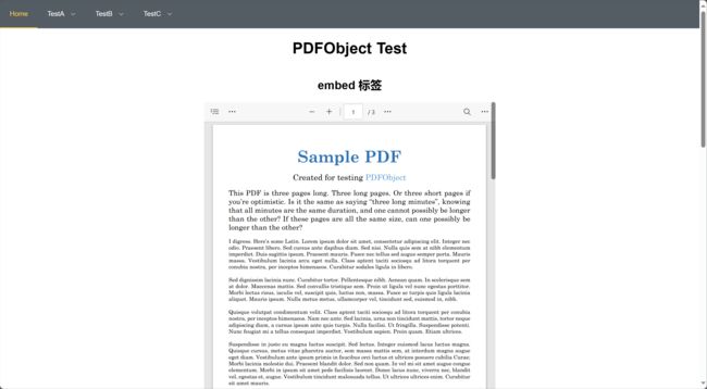 Vue 项目实战——如何在页面中展示 PDF 文件以及 PDFObject 插件实战_第3张图片
