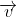\overrightarrow{v}