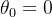 \theta _{0}=0