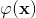 \varphi (\mathbf{x})