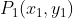 P_{1}(x_{1}, y_{1})