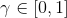\gamma \in [0,1]