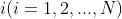 i(i=1,2,...,N)