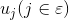u_j(j\in\varepsilon )