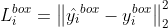 L_i^{box}=\left \| \hat{y_i}^{box}-y_i^{box} \right \|_2^2