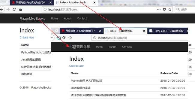 学习ASP.NET Core Razor 编程系列四——Asp.Net Core Razor列表模板页面_第1张图片