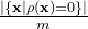 \frac{\mid \{\mathbf{x} | \rho(\mathbf{x})=0\}\mid}{m}