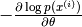 -\frac{\partial  \log p(x^{(i)})}{\partial\theta}