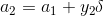 a_2=a_1+y_2\delta