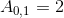 A_{0,1}=2