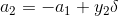 a_2=-a_1+y_2\delta