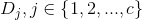 D_{j},j\in \left \{ 1,2,...,c \right \}