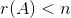 r(A)<n