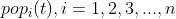 pop_{i}(t) , i=1,2,3,...,n