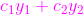 {\color{Magenta} c_{1}y_{1}+c_{2}y_{2}}