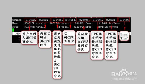 linux怎样使用top命令查看系统状态