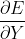 \frac{\partial E}{\partial Y}