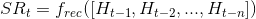 SR_{t}=f_{rec}([H_{t-1},H_{t-2},...,H_{t-n}])