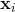 \mathbf{x}_i