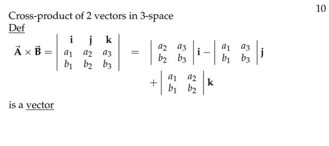 cross product