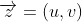 \overrightarrow{z}=(u,v)