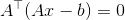 A^{\top }(Ax-b)=0