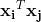 \mathbf{x_i}^T\mathbf{x_j}