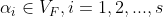 \alpha _{i}\in V_{F}, i= 1,2,...,s