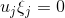 u_j\xi_j= 0