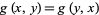 g(x,y)=g(y,x)