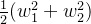 \frac{1}{2}(w_1^2+w_2^2)