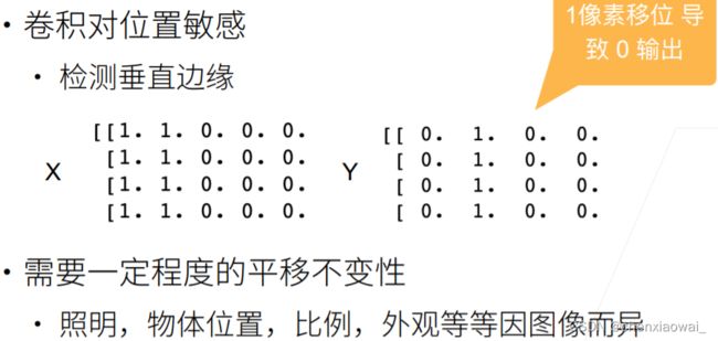 卷积层的缺点