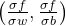 \left ( \frac{\sigma f}{\sigma w},\frac{\sigma f}{\sigma b}\right )